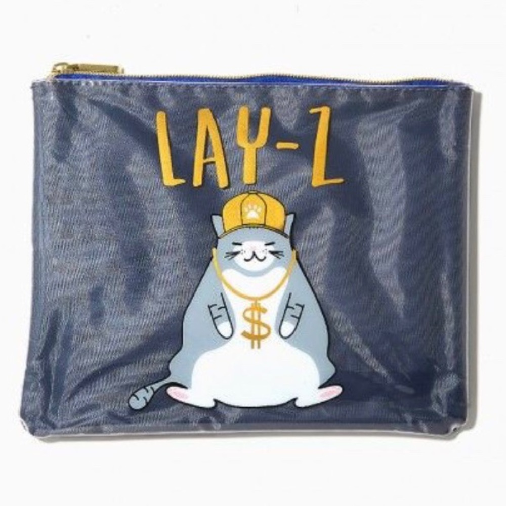 Lazy Cat Zipper Pouch